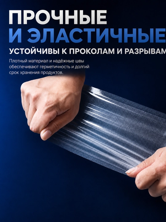 Вакууматор, вакуумный упаковщик для продуктов, 67 кПа, резак, 30 пакетов