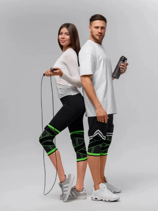 Наколенник спортивный, с ремнями, эластичный бандаж на колено, ортопедический, для суставо