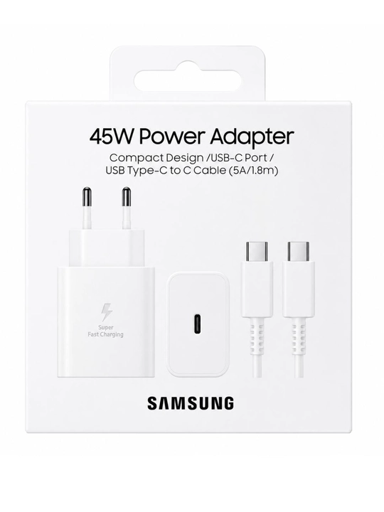 Зарядное устройство Samsung 45W Type-C 5A / 1.8m | Быстрая зарядка Samsung 45 Вт (87