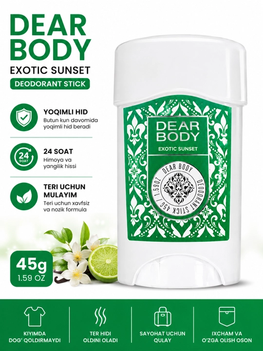 Dear Body A Thousand Blooms deodorant stik 45 g - 