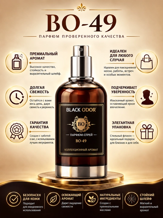 Mashina, uy, ofis uchun "BLACK ODOR" xushbo‘ylantiruvchisi va xushbo‘ylantiruvchisi