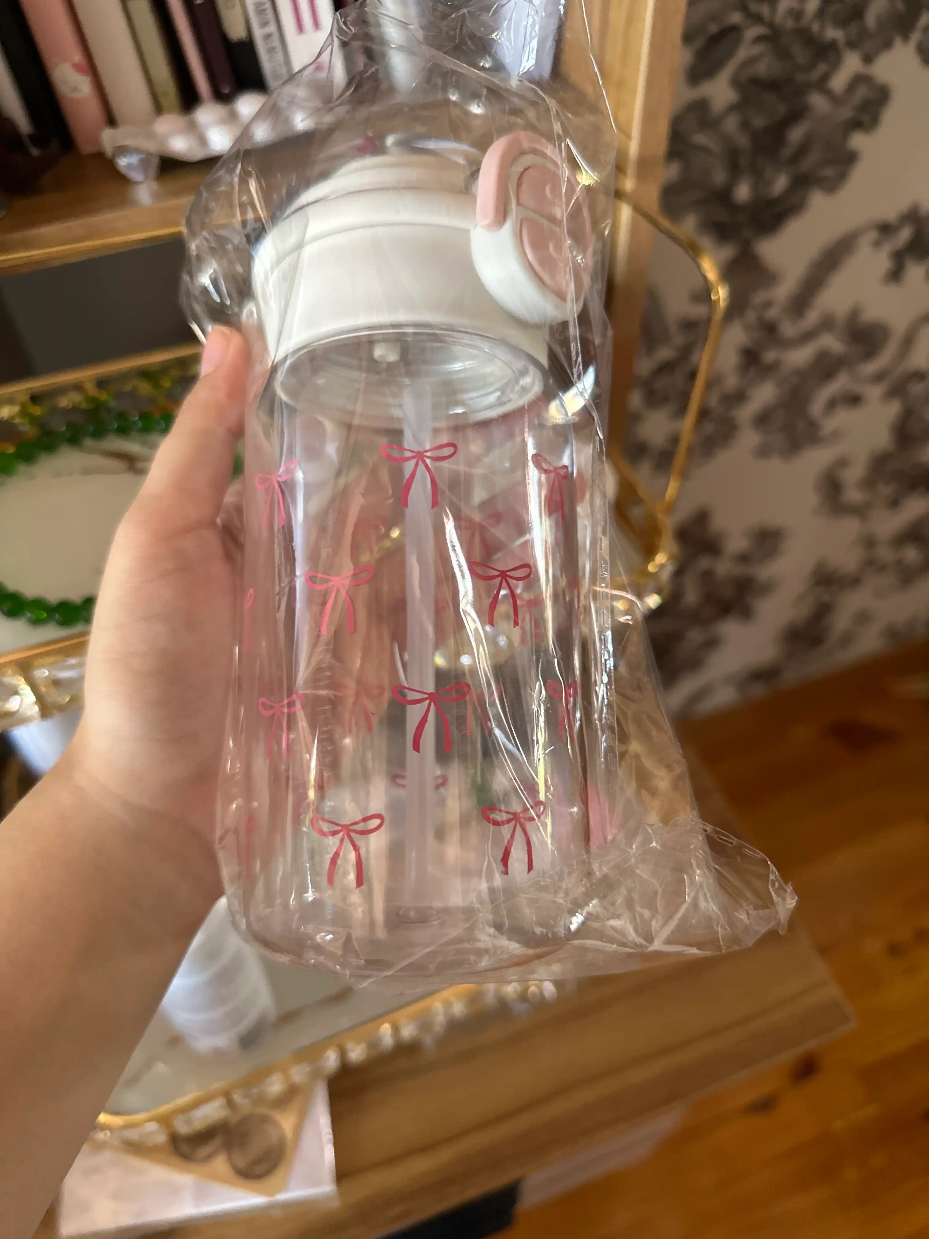 Бутылка для воды с трубочкой, современная бутылка "Принцесса"