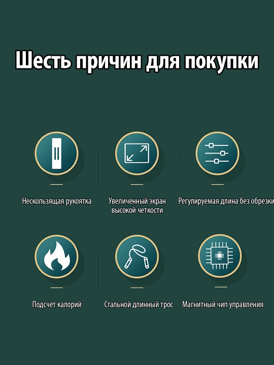 Скакалка с счётчиком, для фитнеса и похудения, универсальная