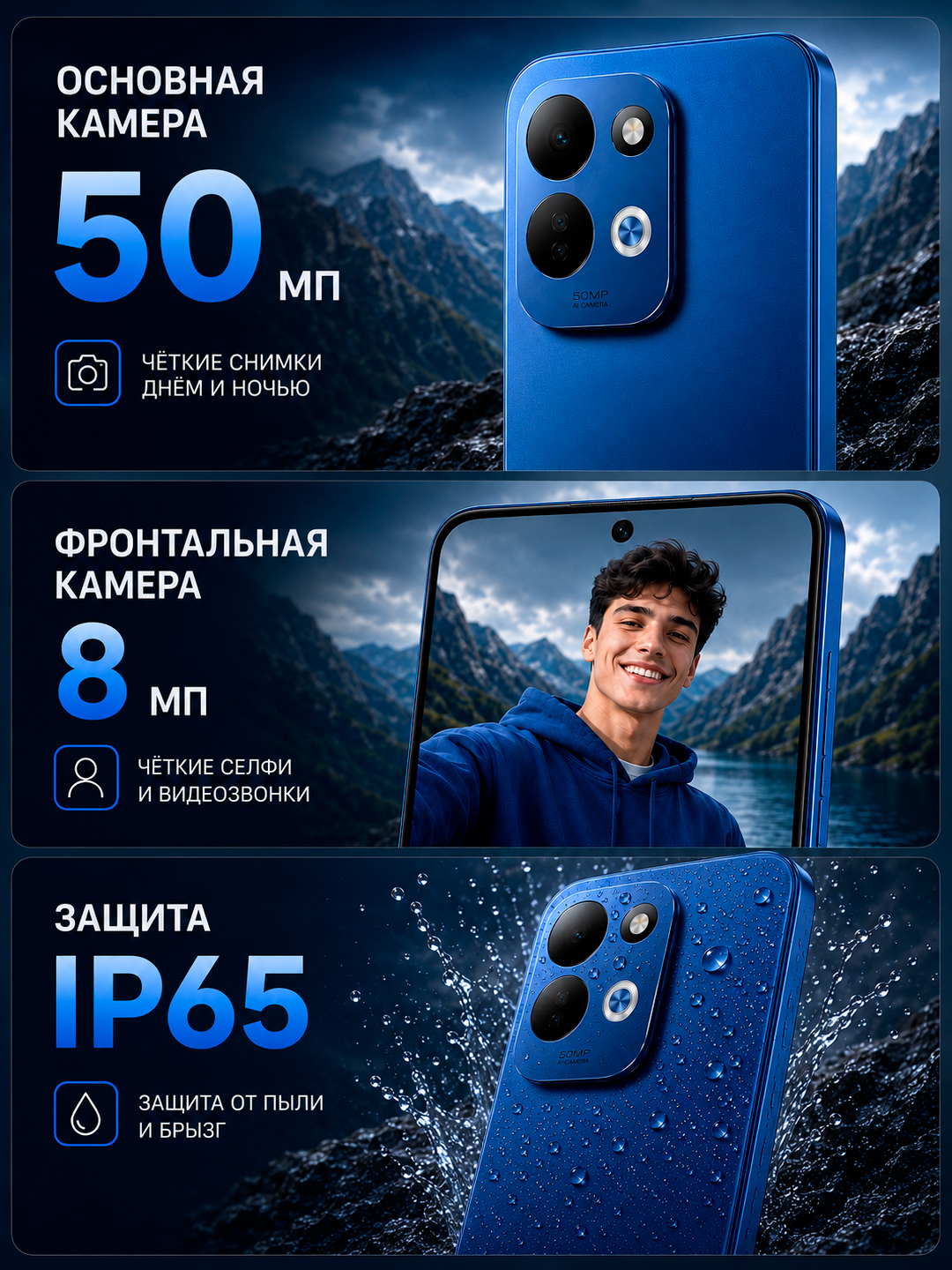 Смартфон Xiaomi Redmi 17 4G, 8/256 ГБ, 6.9″ 120 Гц, 50 МП, 7500 мАч