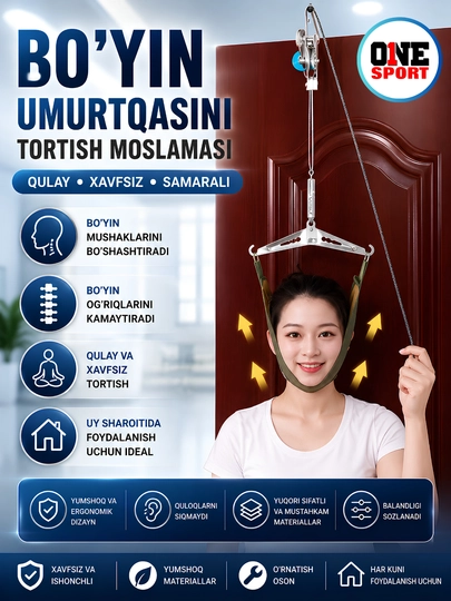 Professional umurtqa pog‘onasini tortish va reabilitatsiya stoli