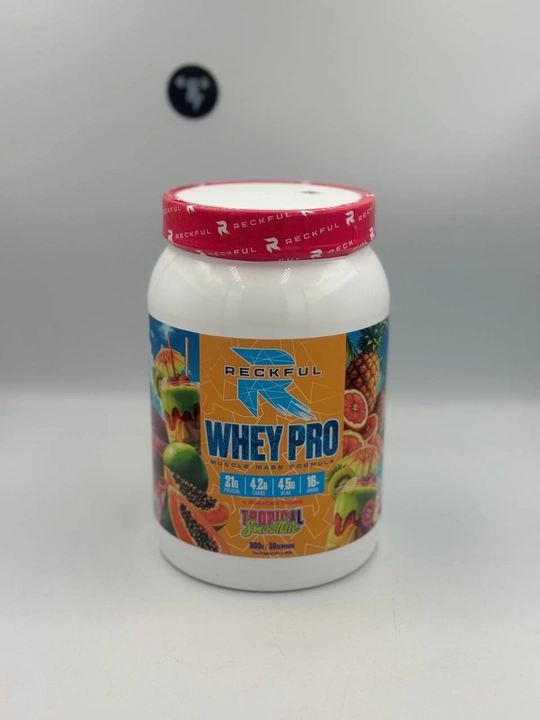 Reckful Whey Pro + Polydextrose 900g 30 порций вкус Тропический микс