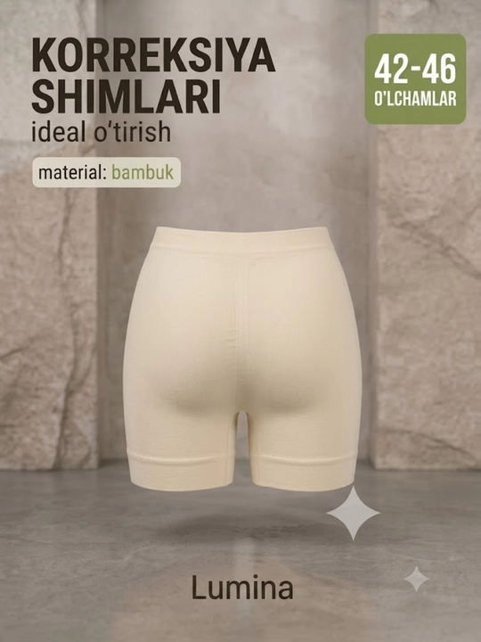 Lumina Bambuk Korreksiyolovchi Ayollar Shortiki