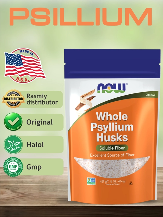 Шелуха семян подорожника Now Foods Psyllium Husk - 