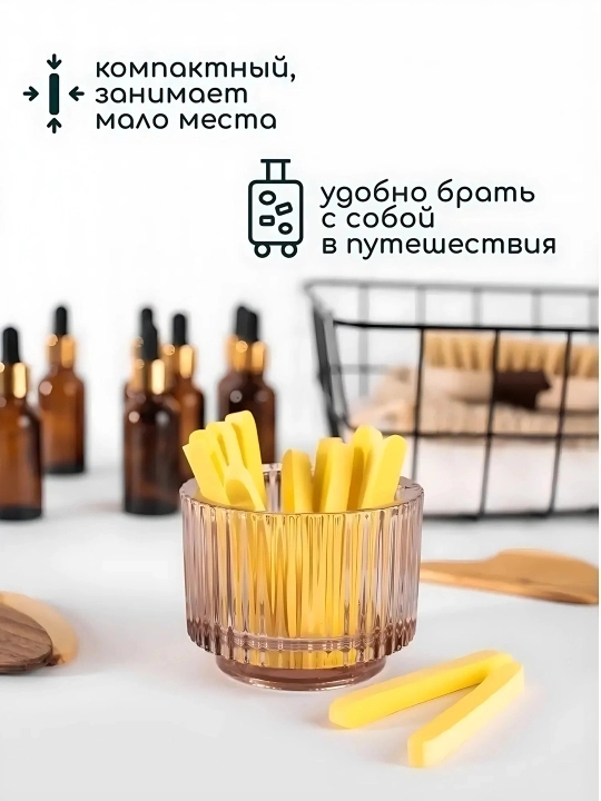 Спонжи для умывания Chivey, компрессионные, для снятия макияжа, 12 штук