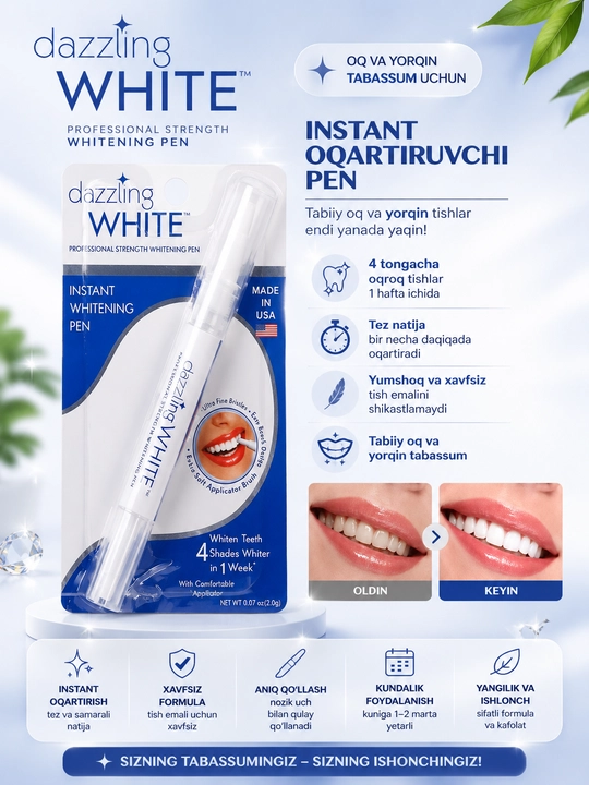 Tishlarni oqartiruvchi qalam Dazzling White - 