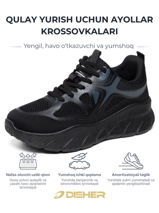 Кроссовки женские, DISHER SoftWay