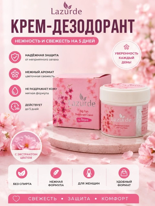 Lazurde ayollar uchun dezodorant - 