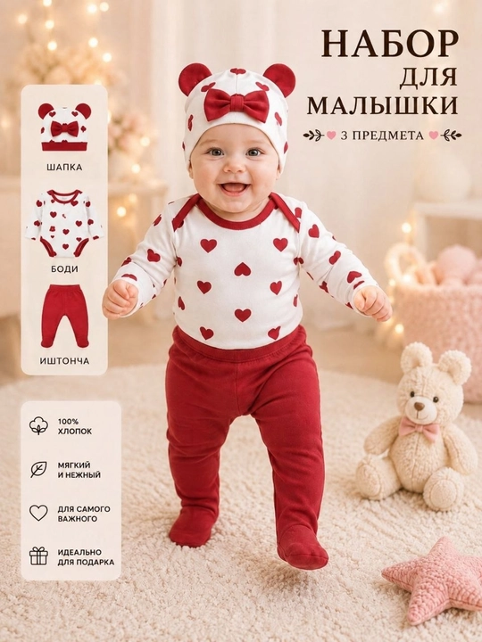 Yangi tug‘ilgan chaqaloq uchun kiyim, 0-6 oylik chaqaloqlar uchun xb kiyim, ishton, bodiy