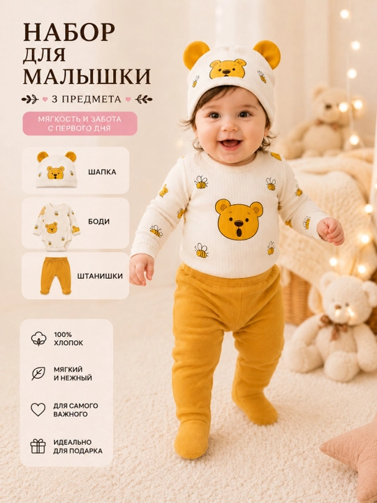 Yangi tug‘ilgan chaqaloq uchun kiyim, 0-6 oylik chaqaloqlar uchun xb kiyim, ishton, bodiy