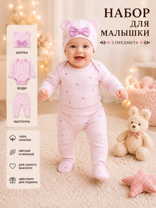 Yangi tug‘ilgan chaqaloq uchun kiyim, 0-6 oylik chaqaloqlar uchun xb kiyim, ishton, bodiy