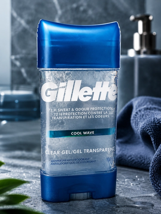 Gillette Cool Wave erkaklar antiperspirant dezodorant geli 72 soat himoya 108 g