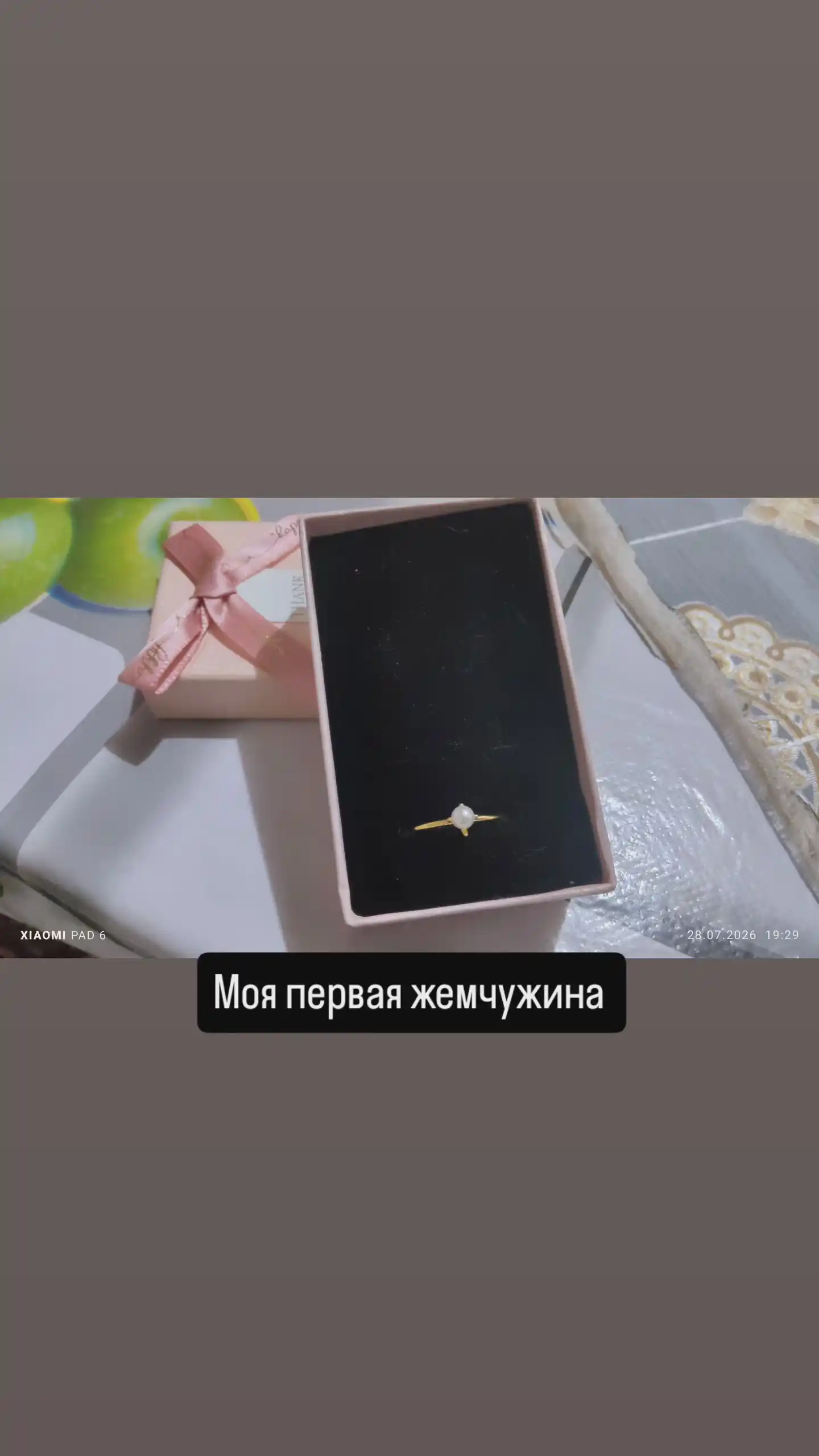 Fransuzcha marvaridli vintaj uzuk