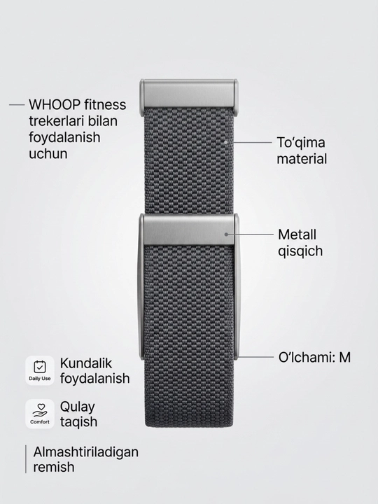 WHOOP 5.0 uchun neylon tasma - 