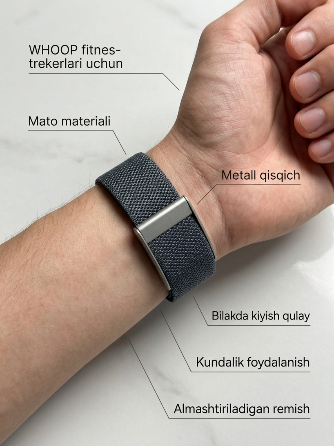 Нейлоновые ремешок для WHOOP 5.0
