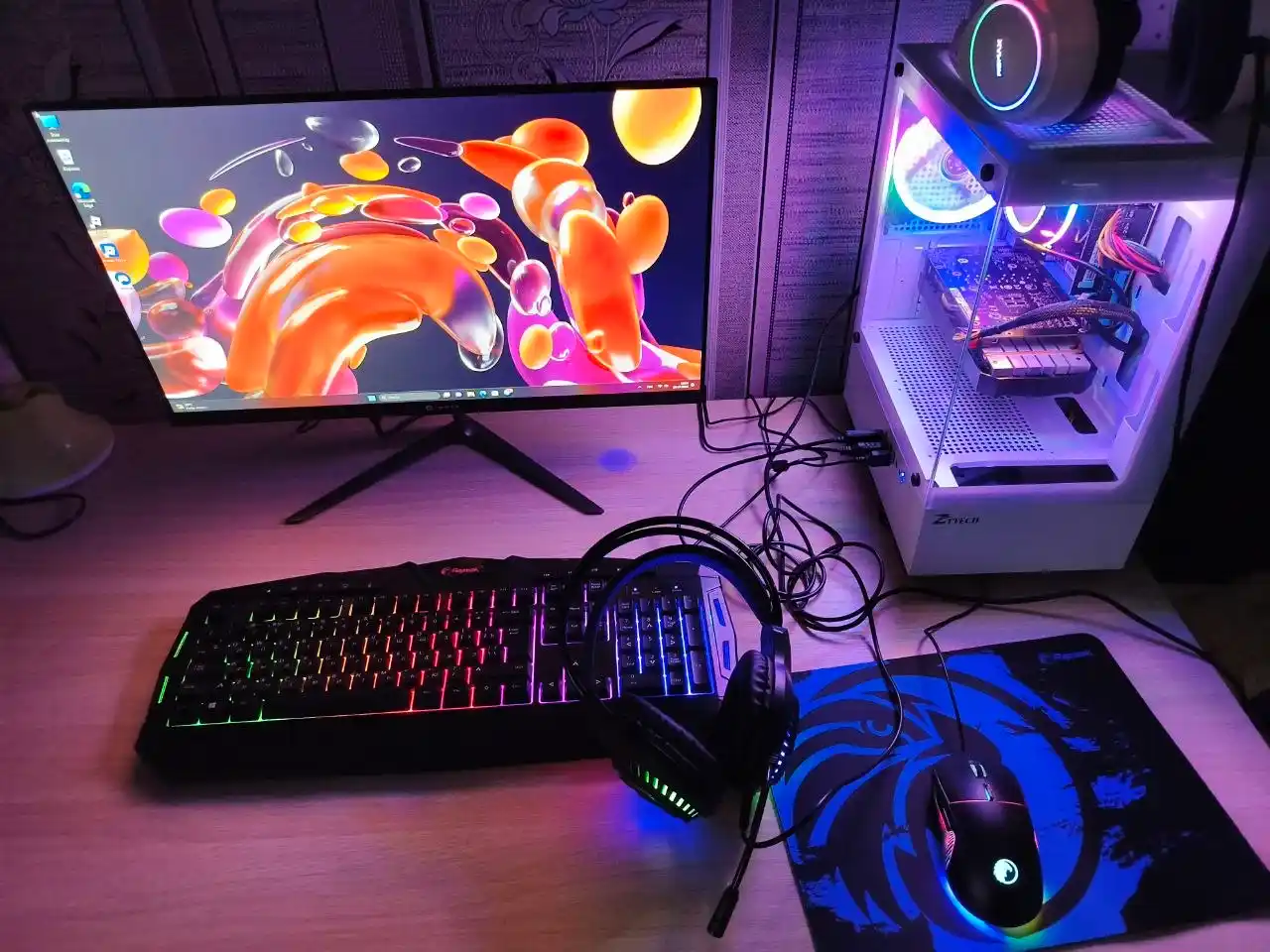 FULL GAMING PC  Monitor 24 144hz / INTEL CORE I5 3470/ SSD 256/ RAM 16GB/WIN 11 PRO