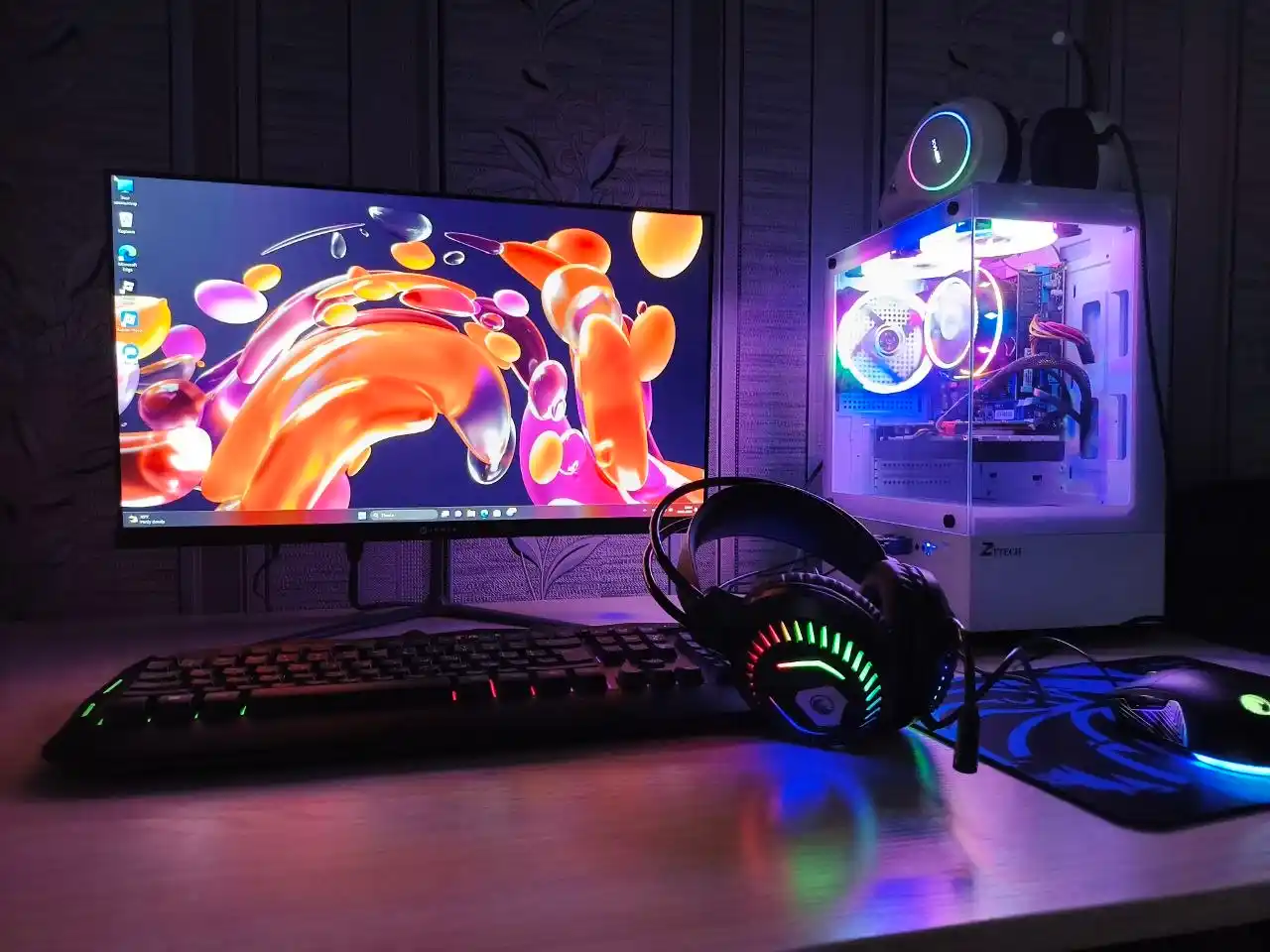 FULL GAMING PC  Monitor 24 144hz / INTEL CORE I5 3470/ SSD 256/ RAM 16GB/WIN 11 PRO