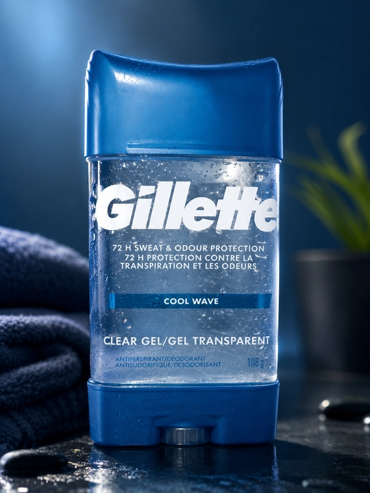 Gillette Cool Wave erkaklar antiperspirant dezodorant geli 72 soat himoya 108 g
