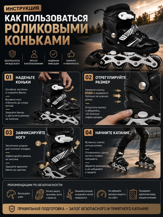 Роликовые коньки, ролики детские, с защитой, комплект роликов, раздвижные