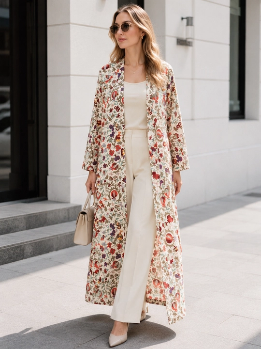 Ayollar uchun oversize abaya, 48–58 o‘lcham, Lyon mato