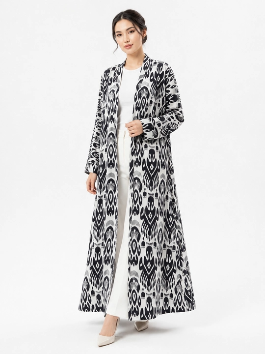 Ayollar uchun oversize abaya, 48–58 o‘lcham, Lyon mato - 