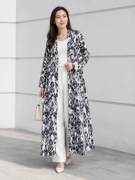 Ayollar uchun oversize abaya, 48–58 o‘lcham, Lyon mato