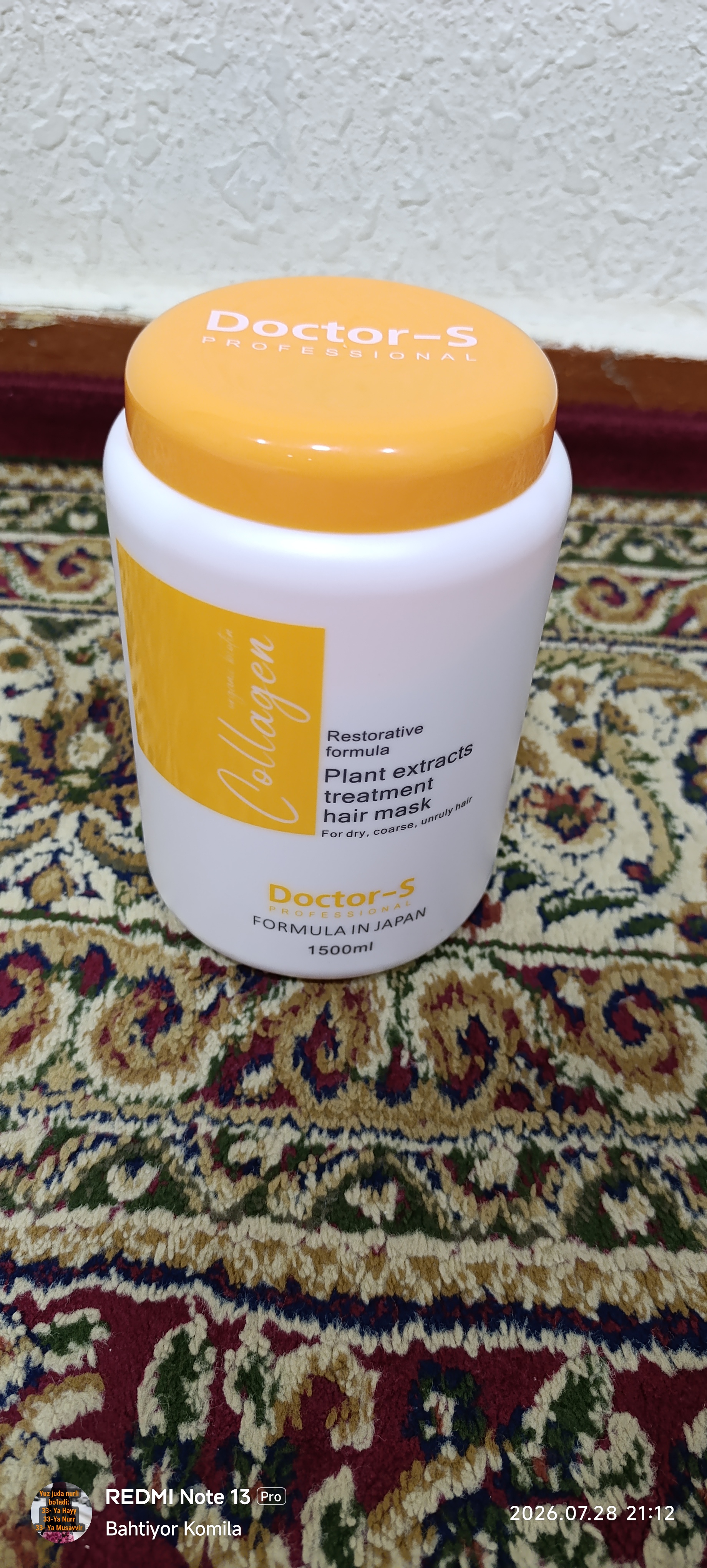 Soch uchun Collagen balzam Yaponiya formulasi 1500ML