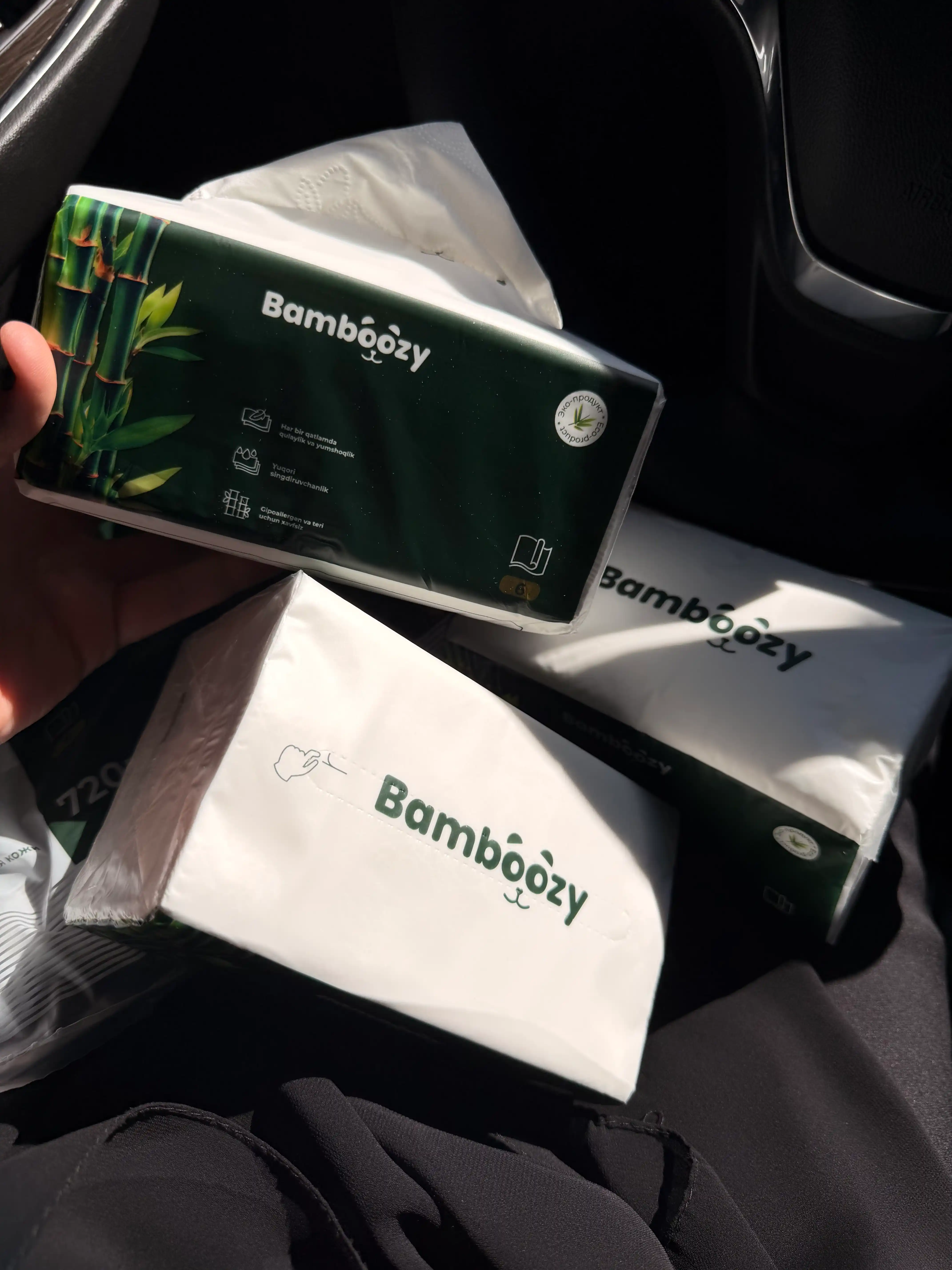 Бамбуковые салфетки Bamboozy, 6 слоёв, 1, 3, 6 штук