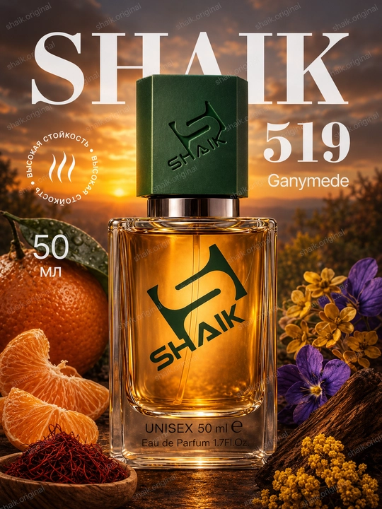Парфюмерная вода SHAIK 519, Marc Antoine Barrois Ganymede, духи унисекс, 50 мл - 