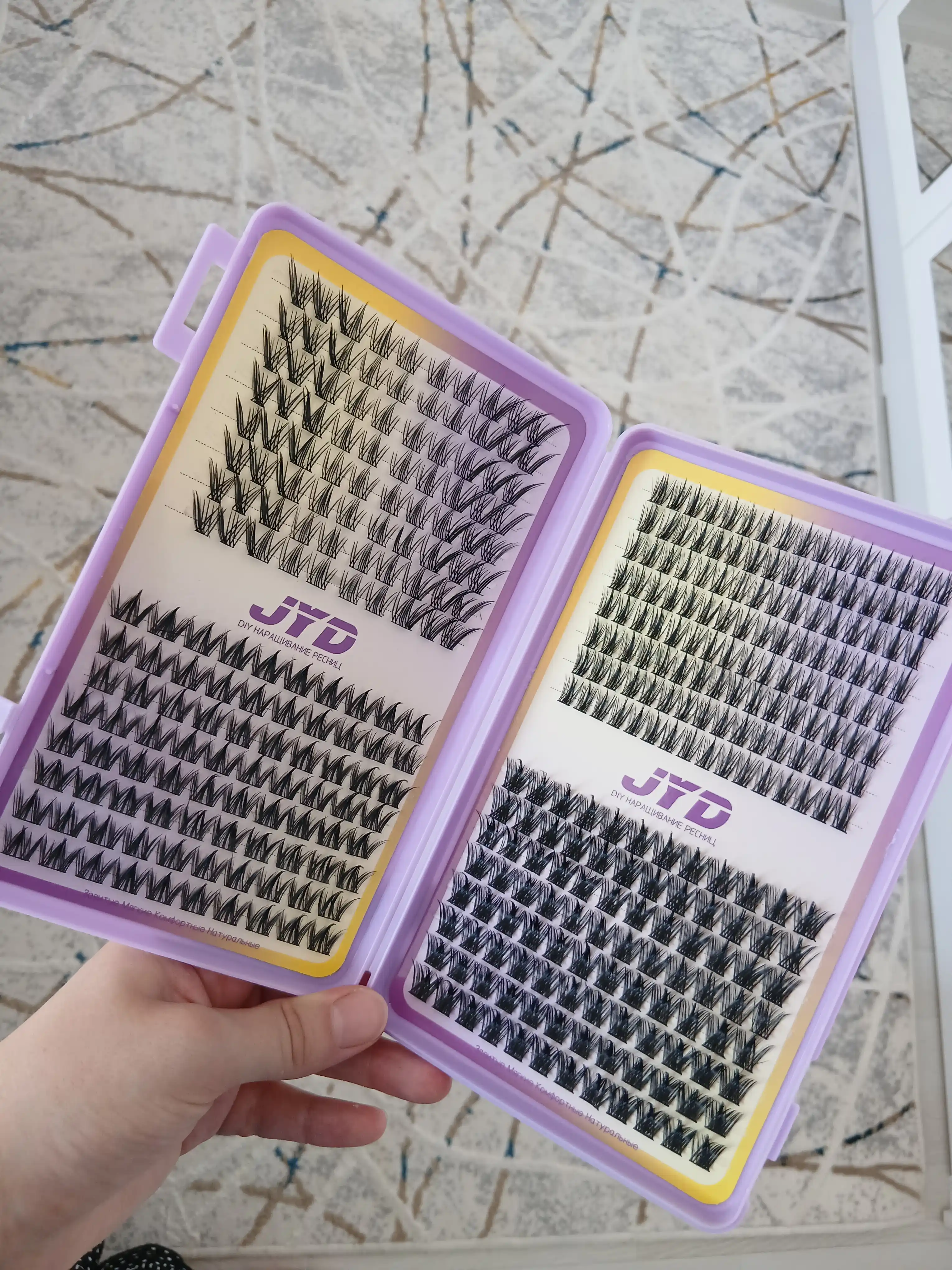 JYD DIY Bond & Seal va pinset bilan kiprik o‘stirish to‘plami