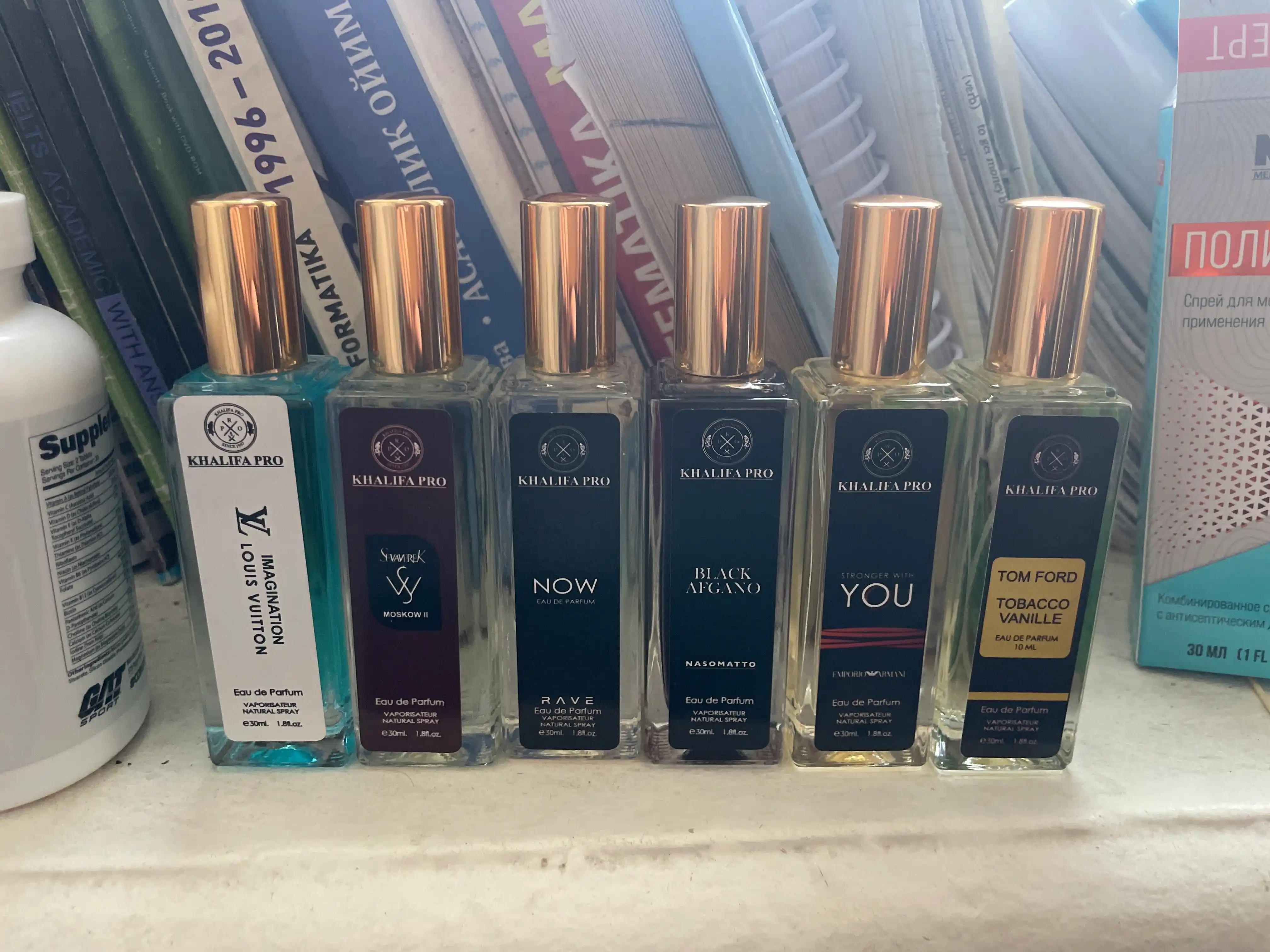 Erkaklar uchun atirlar to'plami, Now, Imagination, Moskow 2,Tobacco Vanille,You,Afgano,6in