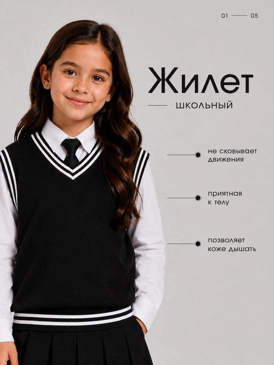Qizlar va o‘g‘il bolalar uchun maktab nimchasi, trikotaj, klassik nimcha, maktab formasi