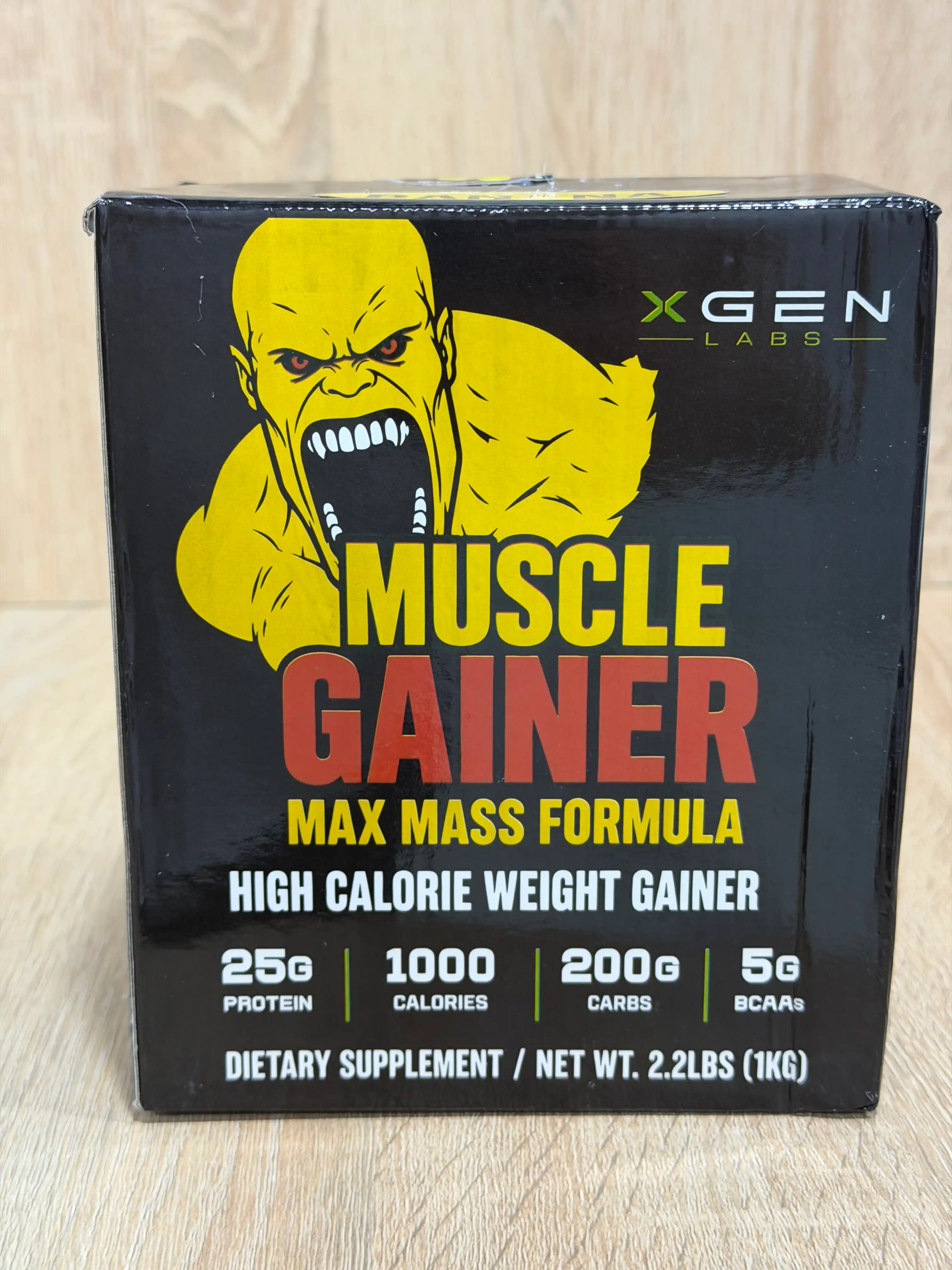 Mushak massasini oshirish uchun MUSCLE GAINER geyneri, 1-3-7 kg