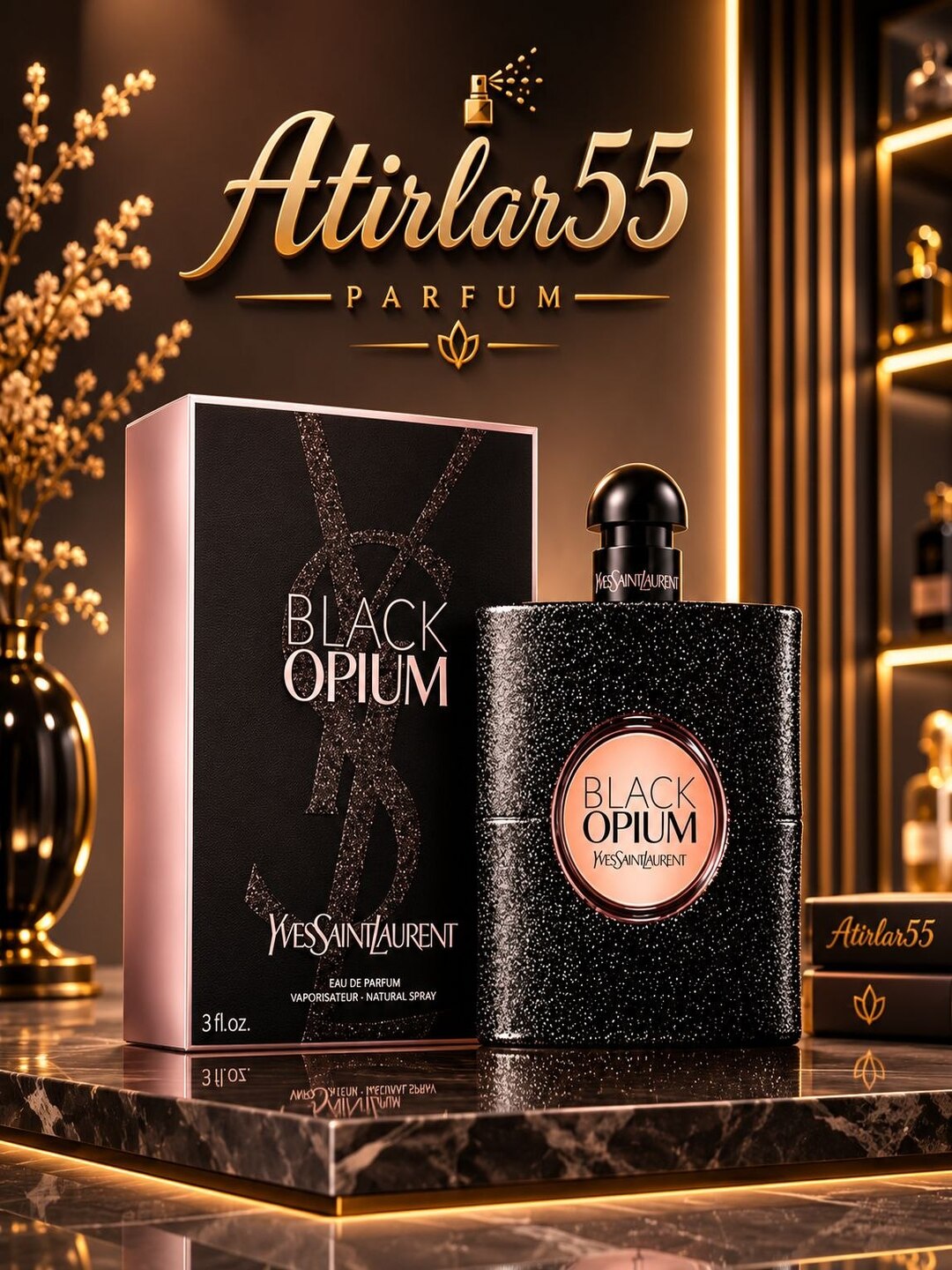 Ayollar uchun xushbo‘y suv, YSL BLACK OPIUM 90 ml, Fransiya - 