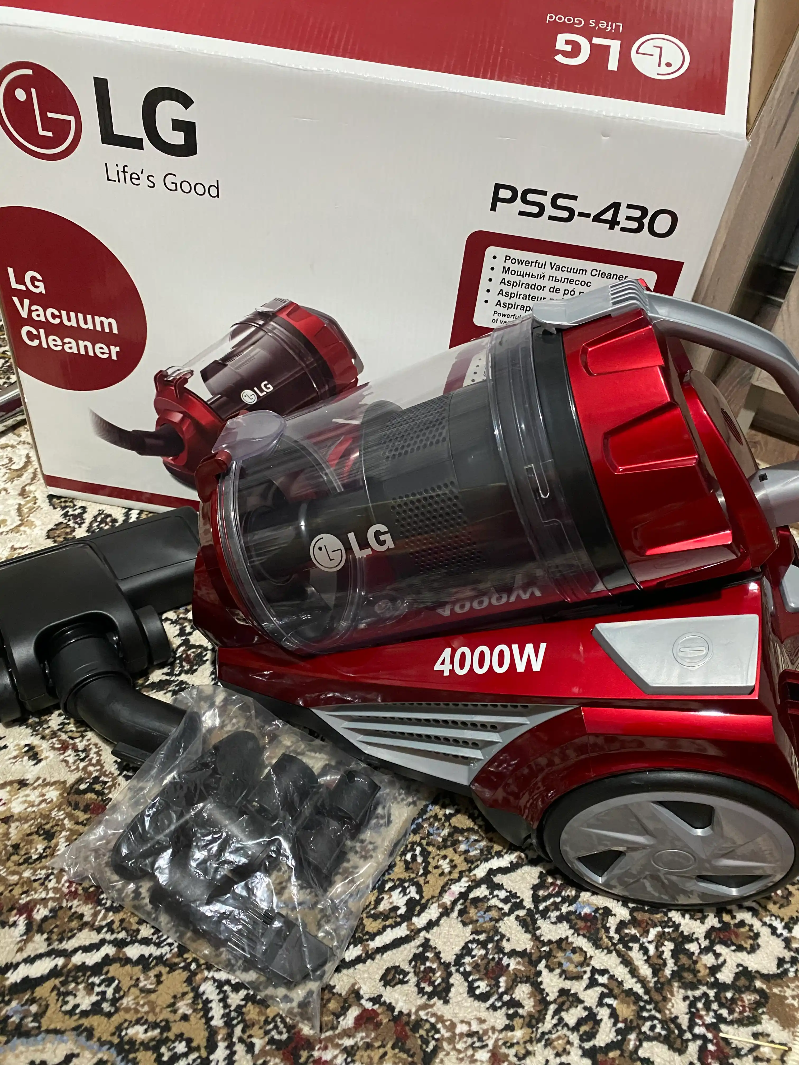Пылесос LG Vacuum Cleaner PSS-430 мощность 4000 Вт размер 4 литра, HEPA фильтр