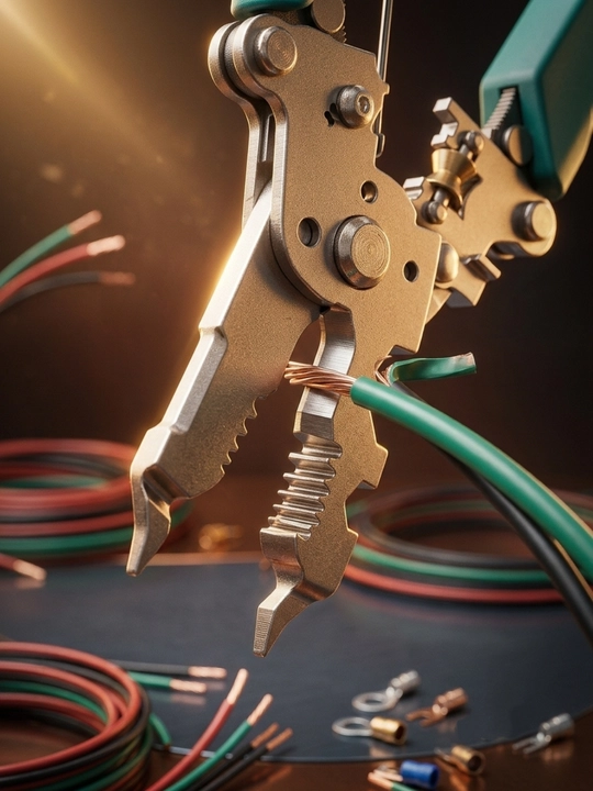 Elektir aniqlash, Qisqichlar kabel simlarini siqish uchun, krimper