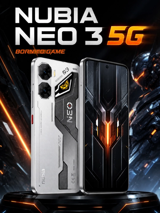 ZTE Nubia Neo 3 5G 8/256GB – Игровой смартфон,AMOLED 120 Гц,UNISOC T8300,6000 мАч,50 МП - 