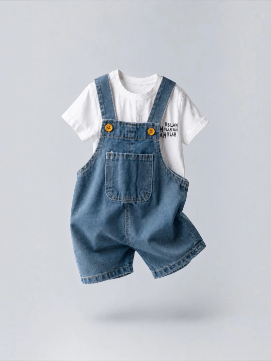 Летние комплекты для мальчиков 1-5 лет, футболка и шорты, рубашка, костюм детский