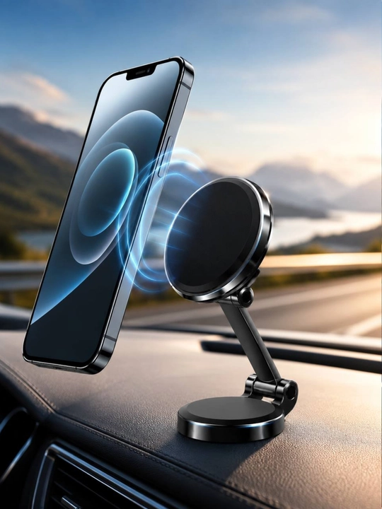 Magnit avtomobil telefon ushlagichi 360° aylanuvchi kuchli magnitli stend - 
