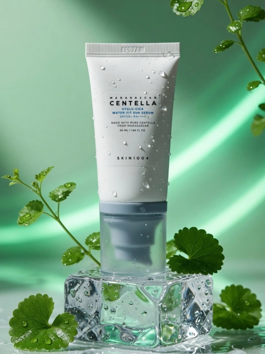Skin1004 Madagascar Centella Hyalu-Cica Water-Fit Sun Serum SPF 50+ quyoshdan himoya kremi - 