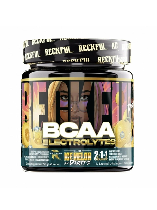 Reckfull BCAA Electrolytes 260g 40 порций вкус Дыня для силы