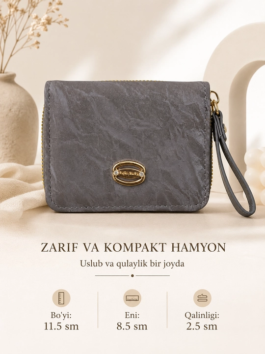 Ayollar hamyoni, klatch, ayollar uchun kosmetichka, zamonaviy, turli ranglarda - 