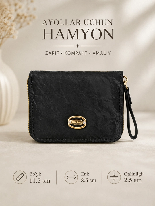 Ayollar hamyoni, klatch, ayollar uchun kosmetichka, zamonaviy, turli ranglarda - 