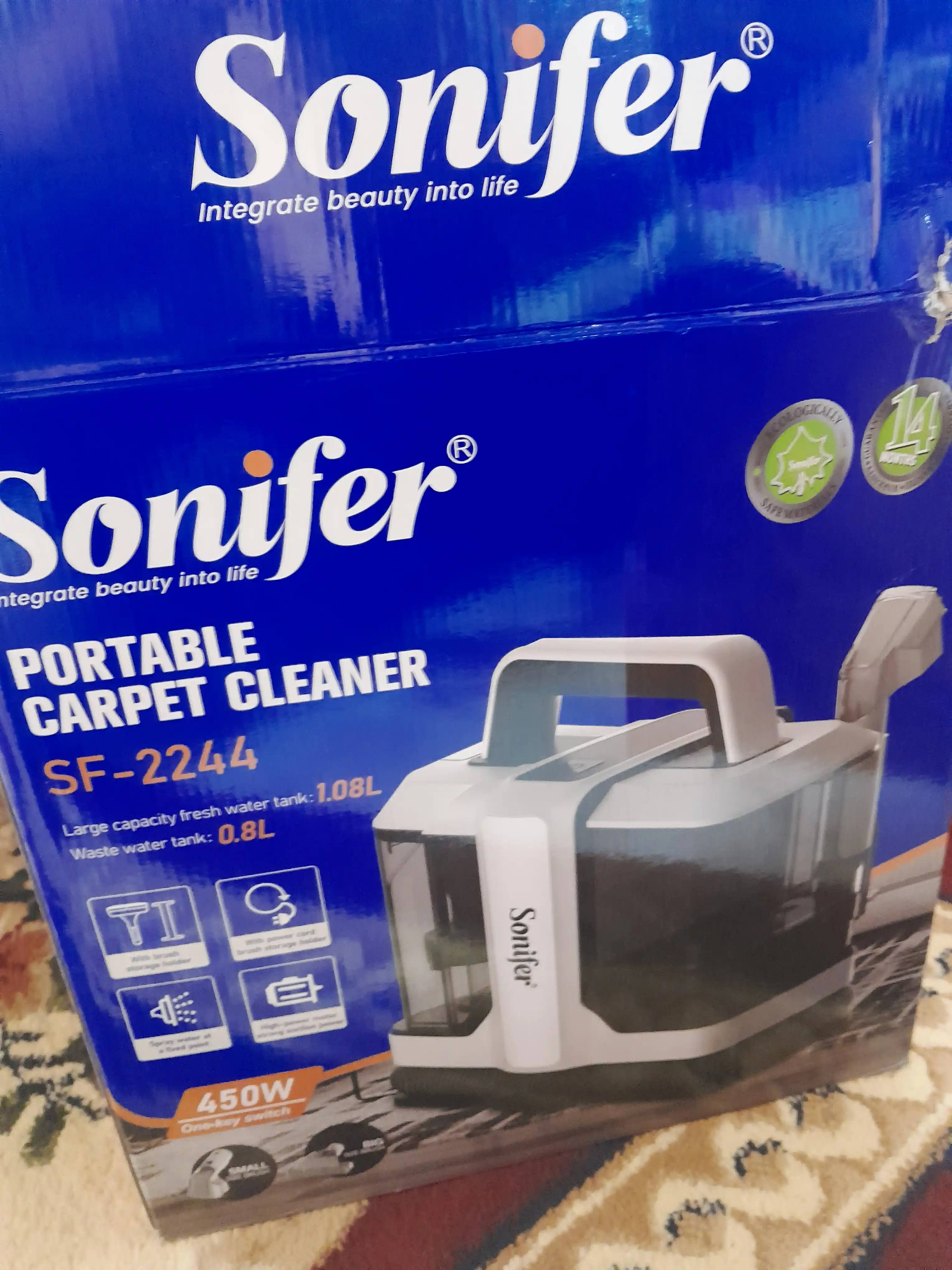 Моющий пылесос Sonifer, химчистка дома, машин и ковров, удаление пятен 