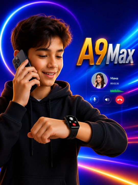 A9 Max aqlli soat 2.09" ekran BT qo'ng'iroq yurak urishi sport  - 