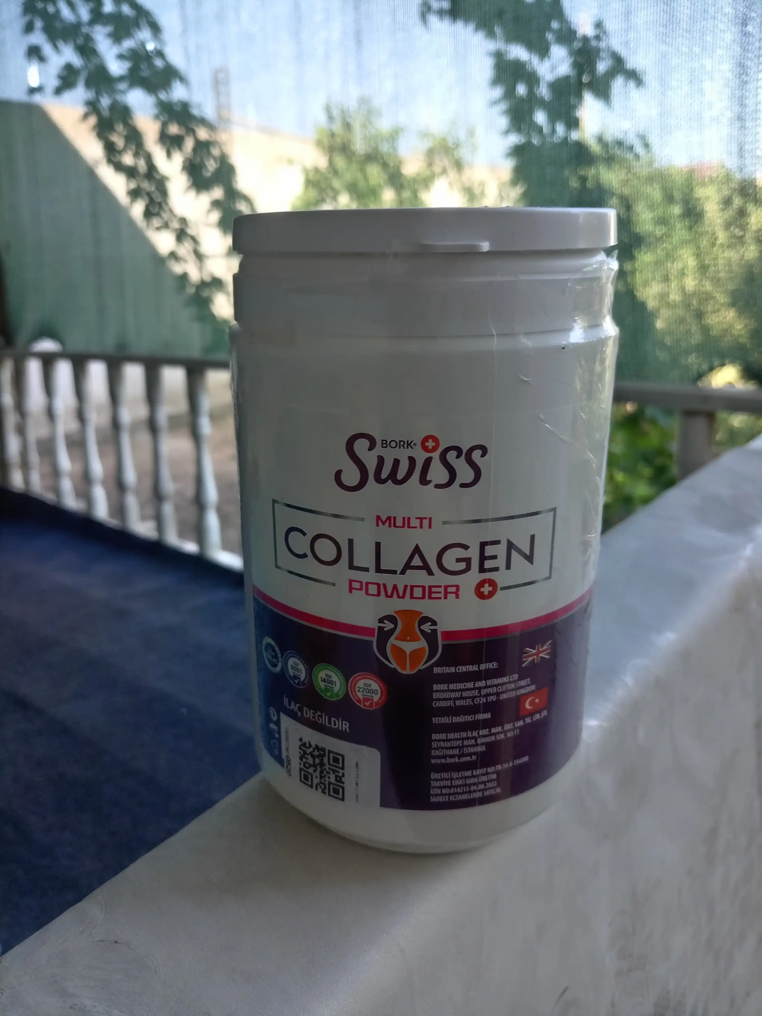 Multi kollagen kuchi I, II, III turlar, SWISS BORK, peptidli, 330 g